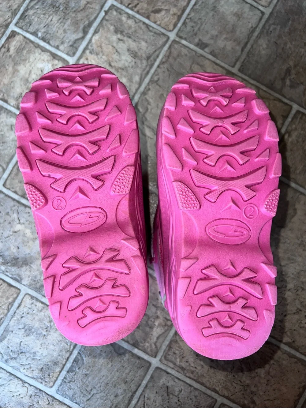 Kids sz 2 Pink Winter Snow Boots